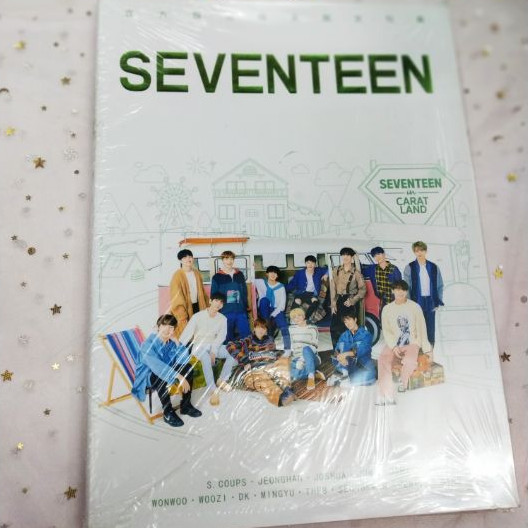 Photobook album ảnh Seventeen khổ A4 mới  nhất tặng vòng tay chỉ đỏ may mắn