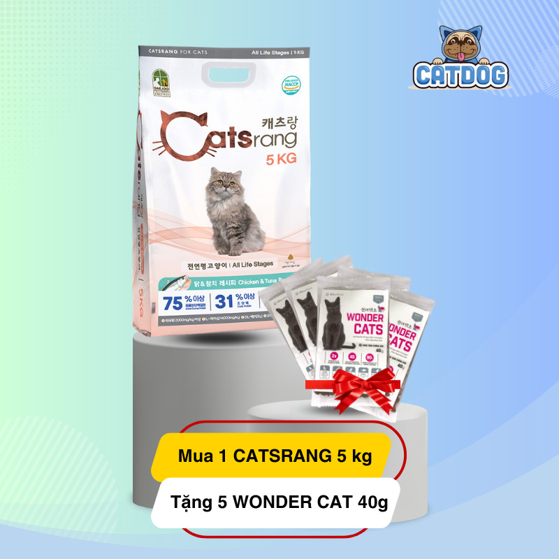 - Thức ăn hạt cho mèo mọi lứa tuổi Catsrang Hàn Quốc