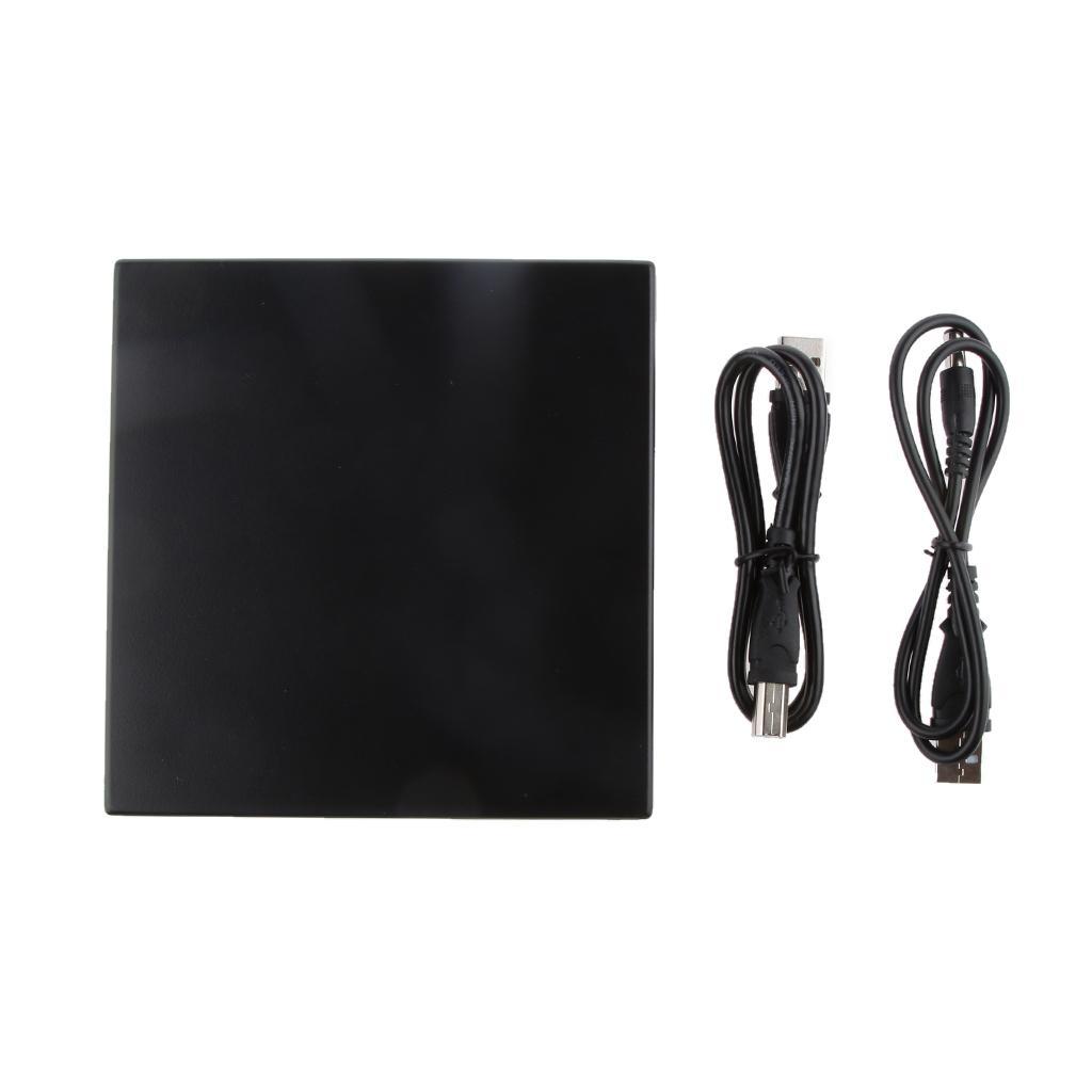 External USB2.0 CD/DVD RW  Player Writer Burner for Netbook Black
