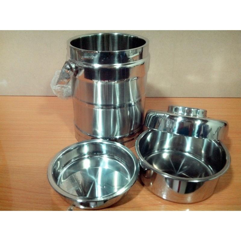 Hộp cơm giữ nhiệt 3 tầng inox cao cấp 1.3L