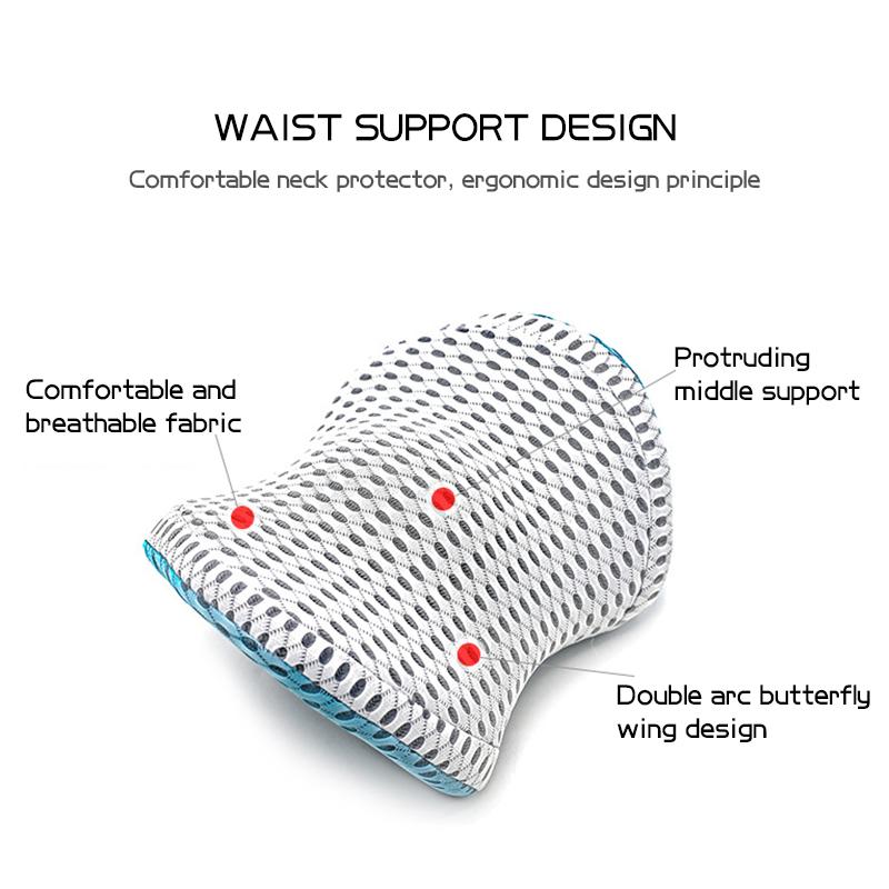 Thoáng Khí Nhớ Cotton Vật Lý Trị Liệu Gối Thắt Lưng Eo Cho Ghế Ô Tô Đau Lưng Đệm Hỗ Trợ Giường Sofa Văn Phòng Ngủ Gối