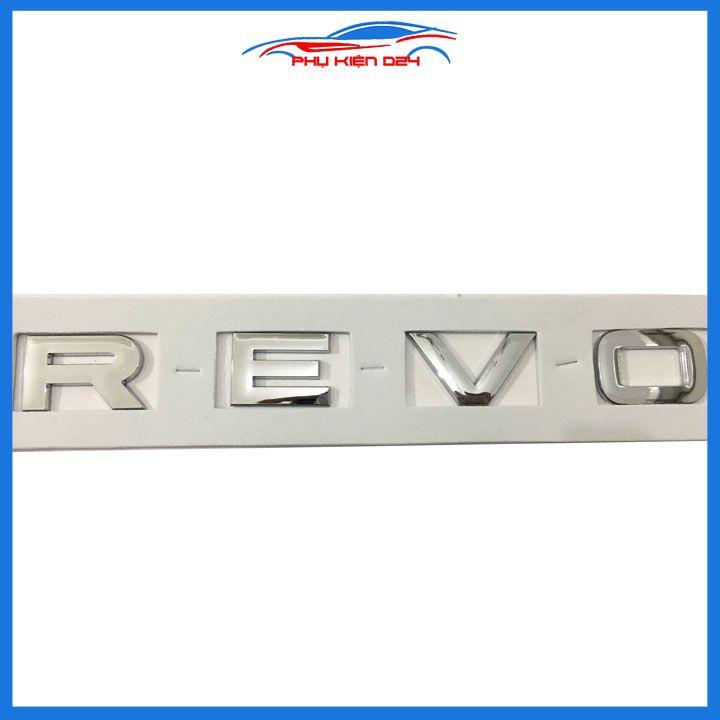 Logo, lô gô chữ nổi dán xe 3D trang trí xe REVO đủ màu đen đỏ bạc dành cho xe Hilux