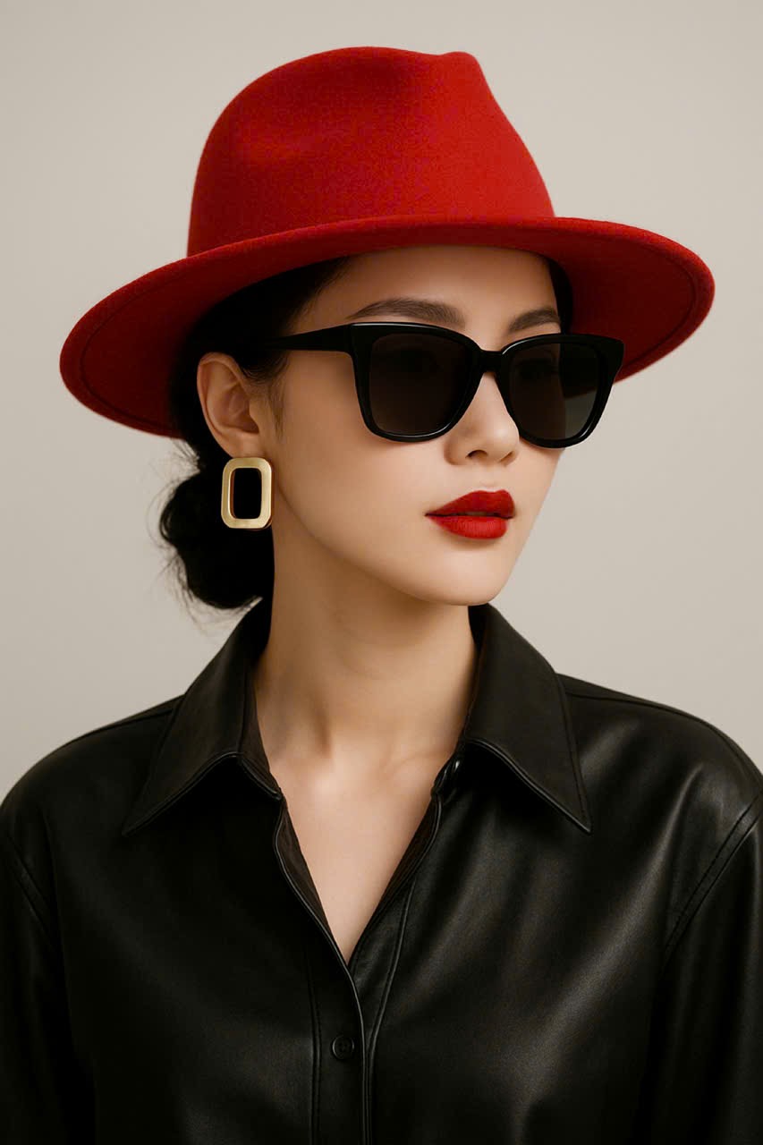 Nón mũ phớt cao bồi Fedora nam nữ trơn là phụ kiện thời trang mang hơi hướng cổ điển xen lẫn hiện đại dona25111701