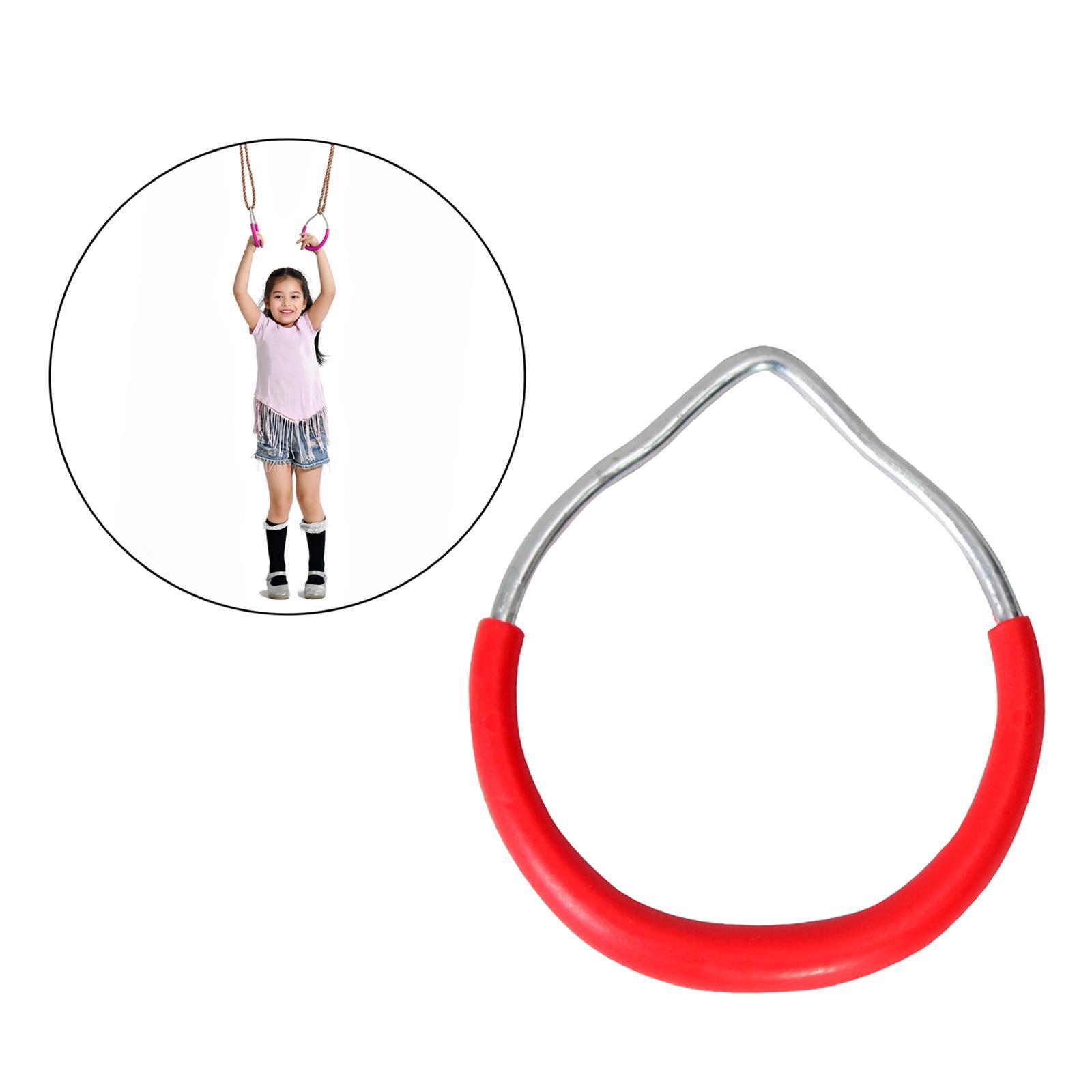 Professional Heavy Duty Fitness Gym Rings Exercise Training Durable Gymnastic Swing Rings Monkey Ring Climbing Ring Obstacle Ring
