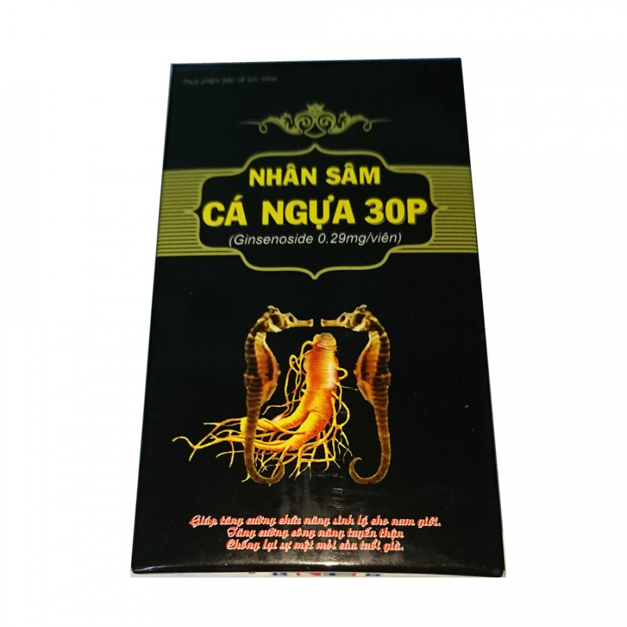 Thực Phẩm Chức Năng Nhân Sâm Cá Ngựa 30P - Tăng Cường Sinh Lực, Sinh Lý Nam Giới