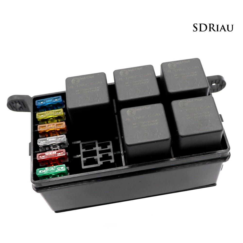 Hộp Cầu Chì 6 Chiều 12v Cho Xe Hơi
