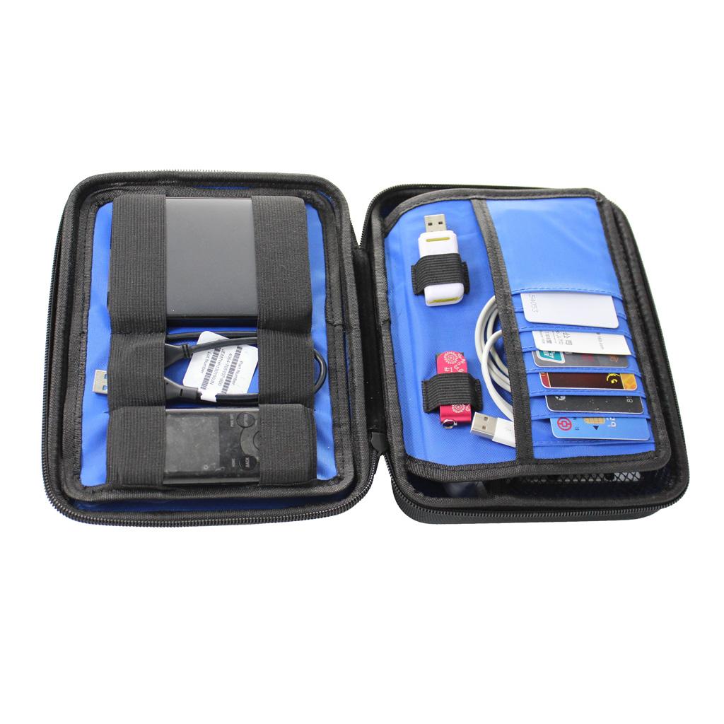 Travel Electronics Accessories Storage Box EVA Carrying Case Waterproof