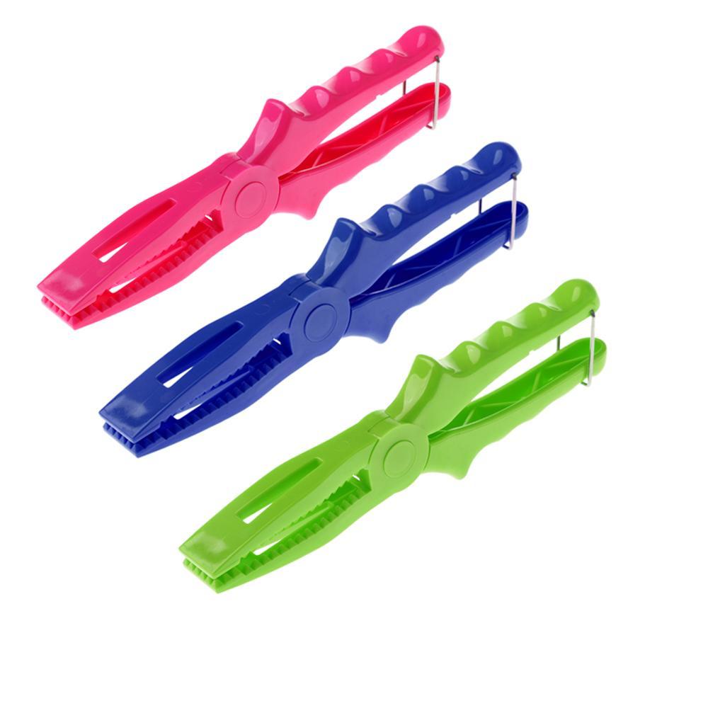 Fishing Lip Grip ABS Plastic Fish Lip Holder Gripper Grabber Fishing Pliers, 3 Colors
