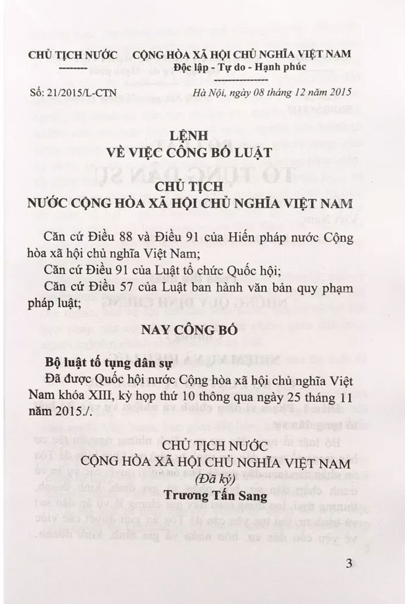 Bộ Luật Tố Tụng Dân Sự (ND)