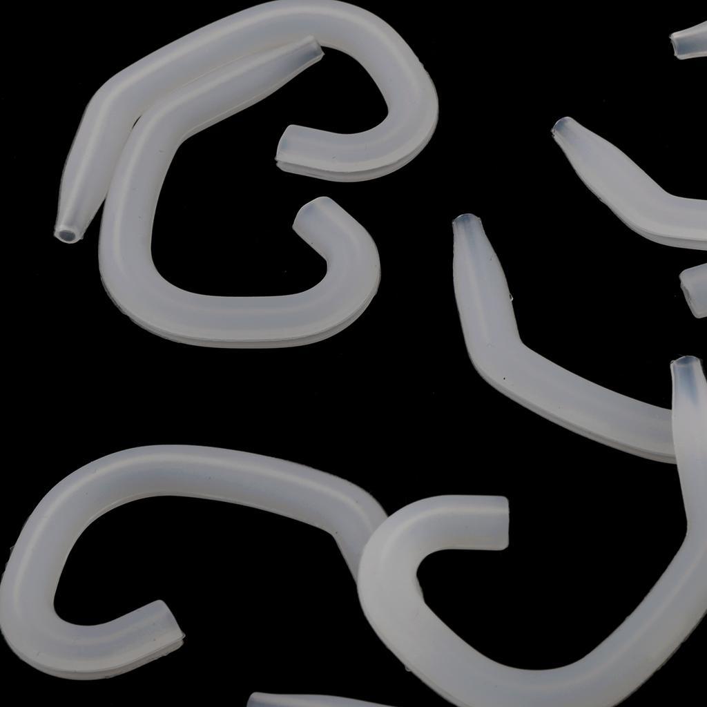 20 Pieces Soft Silicone Headset Replacement Clip Loop Ear Hook