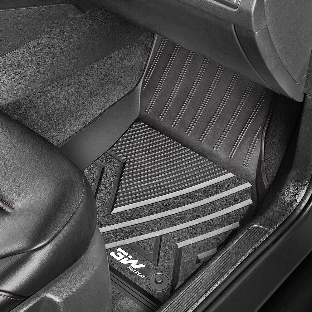 Thảm lót sàn xe ô tô VolkswagenTouareg 2012- 2018 Nhãn hiệu Macsim 3W cao cấp - màu đen SKU: w035 