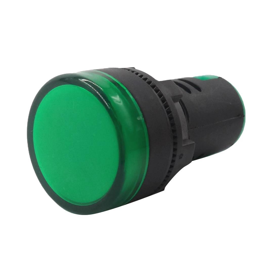 3X LED Signal Indicator Light AC 220V Panel Mount Lamp Red Green Yellow