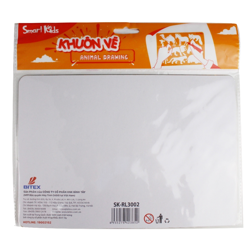 Khuôn Vẽ Animal Smart Kids SK-RL3002