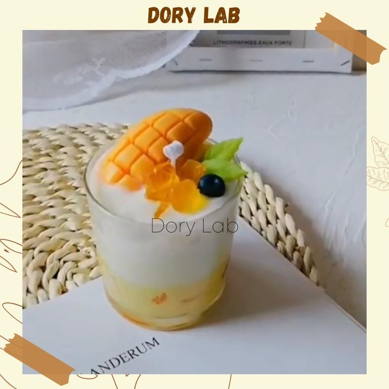 Nến Thơm Ly Kem Xoài Trái Cây Handmade Không Khói - Dory Lab