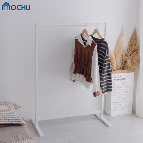 Giá Treo Quần Áo Gỗ Thông  - Single Hanger -  White