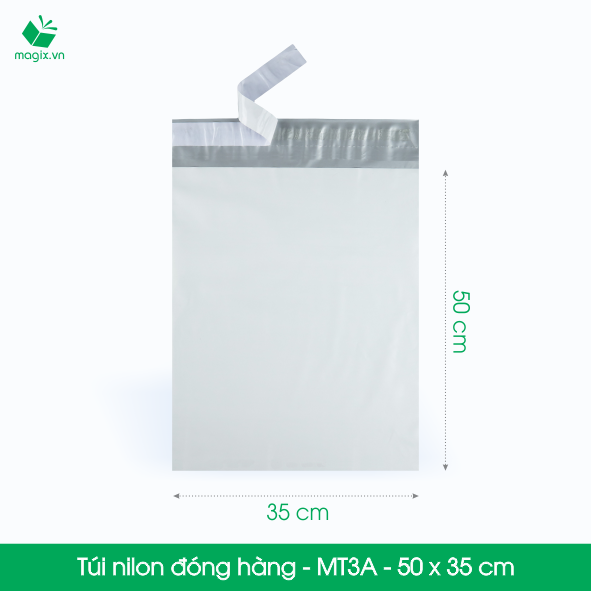 MT3A - 50x35 cm - 500 túi nilon 2 lớp đóng hàng thay thùng hộp carton