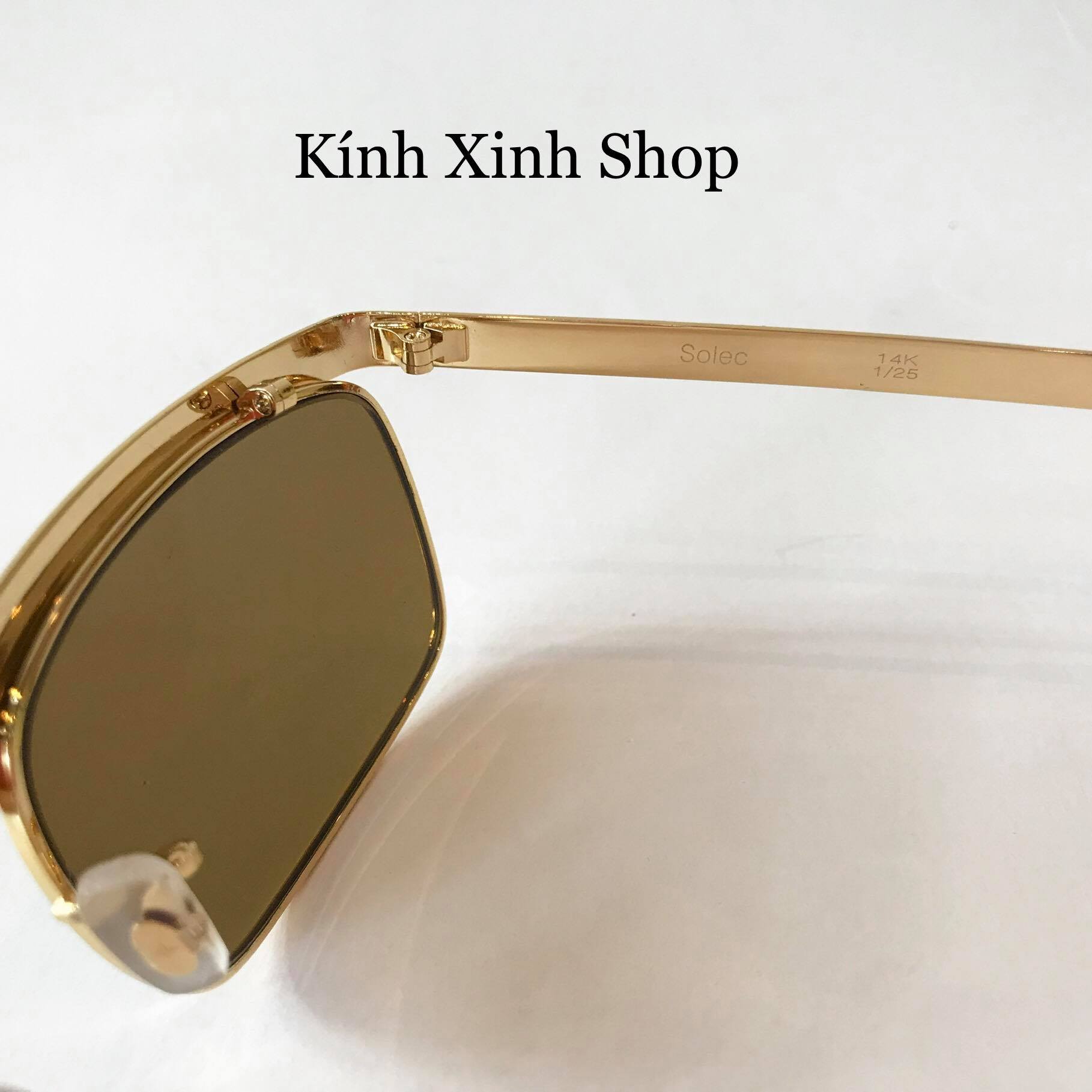 Kính râm Nam Solex 14K chữ H Tròng Thủy Tinh Cao cấp + Tặng Fullbox phụ kiện