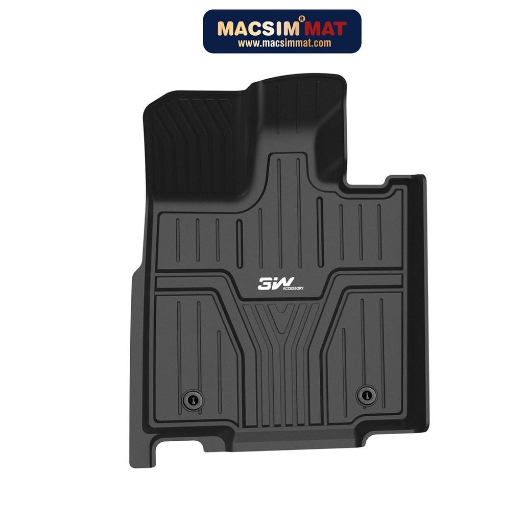 Thảm lót sàn xe ô tô HONDA CRV 2023- đến nay Nhãn hiệu Macsim 3W chất liệu nhựa TPE đúc khuôn cao cấp - màu đen