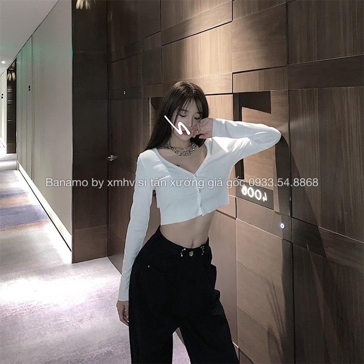 Quần jean nữ phối khuy gài eo cạp cao phong cách Ulzzang Hàn Quốc thời trang quần jean nữ cài eo 969