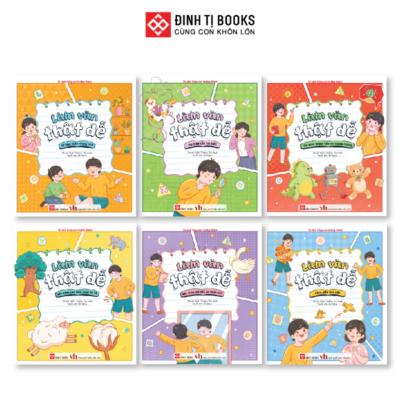 Sách - Làm văn thật dễ ( viết văn giỏi hơn mỗi ngày cùng bé) Đinh Tị Books