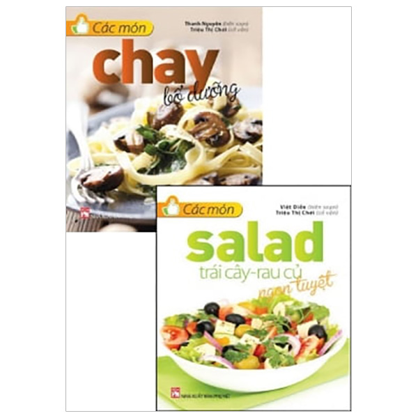 Combo Các Món Chay Bỗ Dưỡng + Các Món Salad Trái Cây - Rau Củ Ngon Tuyệt (Bộ 2 Cuốn)