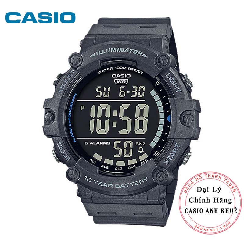 Đồng Hồ Casio Nam AE-1500WH-8BVDF - Dây Nhựa - Pin 10 Năm - Chống Nước 100M