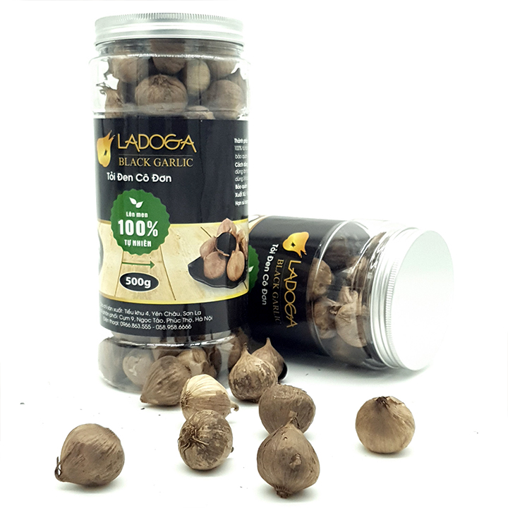 Tỏi đen cô đơn LADOGA lên men tự nhiên Hộp 500g