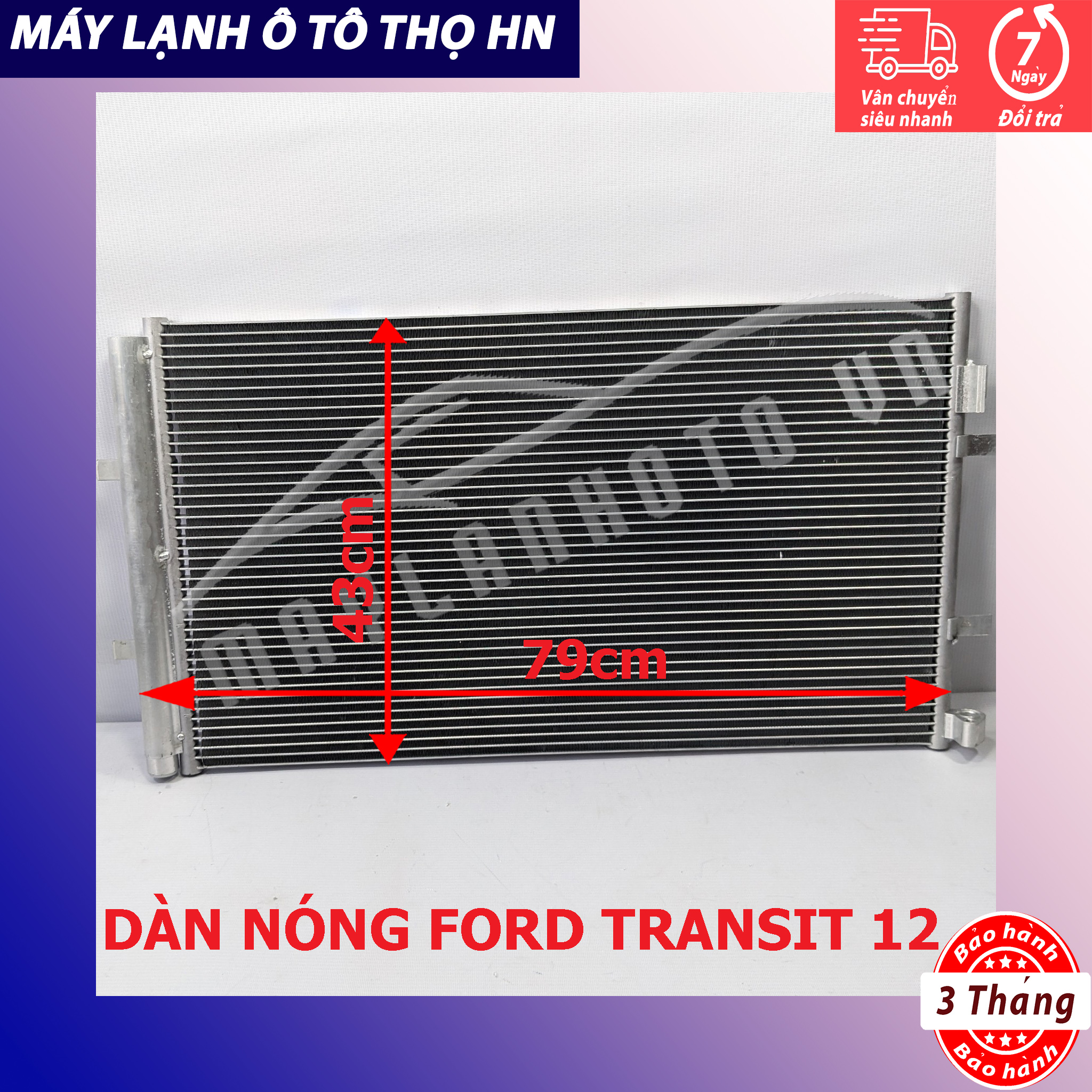 Dàn (giàn) nóng Ford Transit 2012 hàng xịn Thái Lan (hàng chính hãng nhập khẩu trực tiếp)