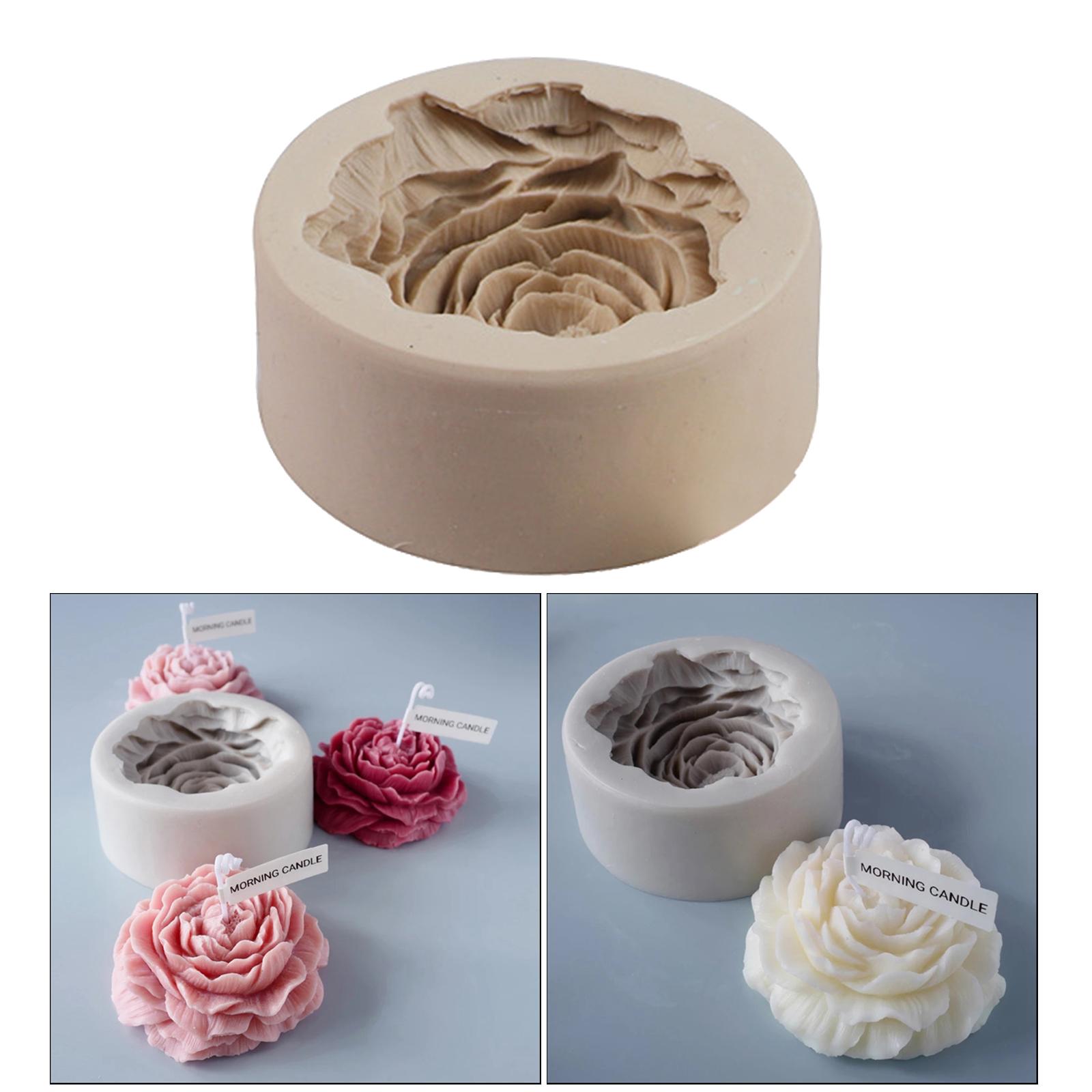 Rose Flower Mold DIY Candle Mould Clay Craft Candy Chocolate Making Tool