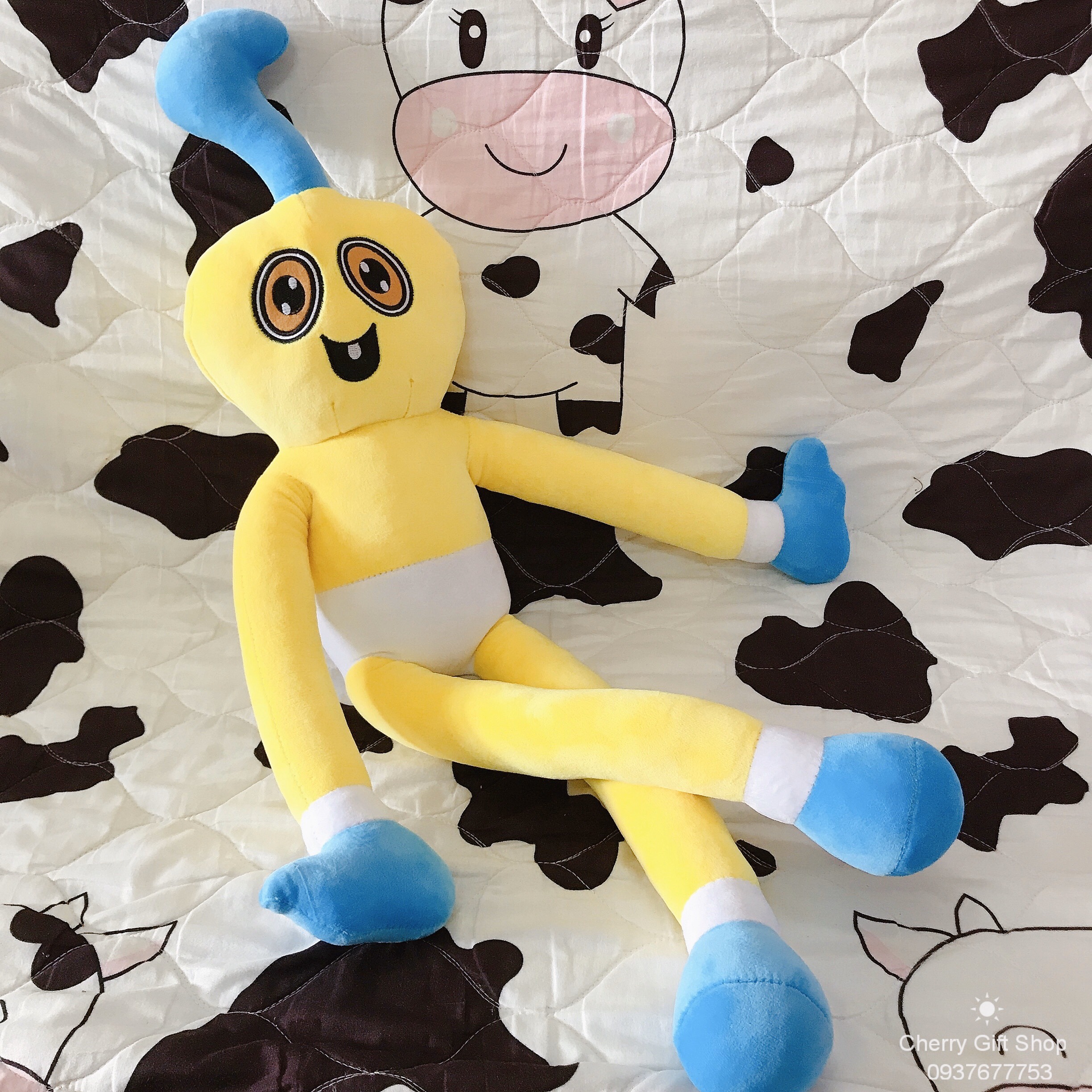 Gấu Bông Baby Long Legs Nhân Vật Game Poppy Playtime Size 70cm Loại Đẹp, Đồ Chơi Huggy Wuggy Nhồi Bông - Happy Hug