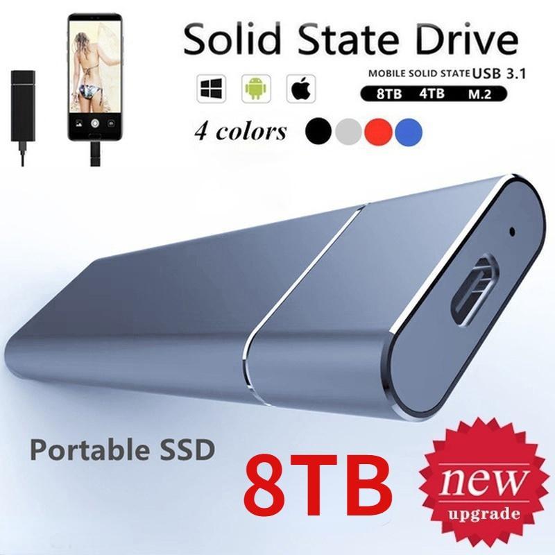 Ổ Cứng Di Động M.2 SSD 2TB 4TB 8TB USB 3.1. Cổng Kết Nối Tiện Dụng Chất Lượng Cao