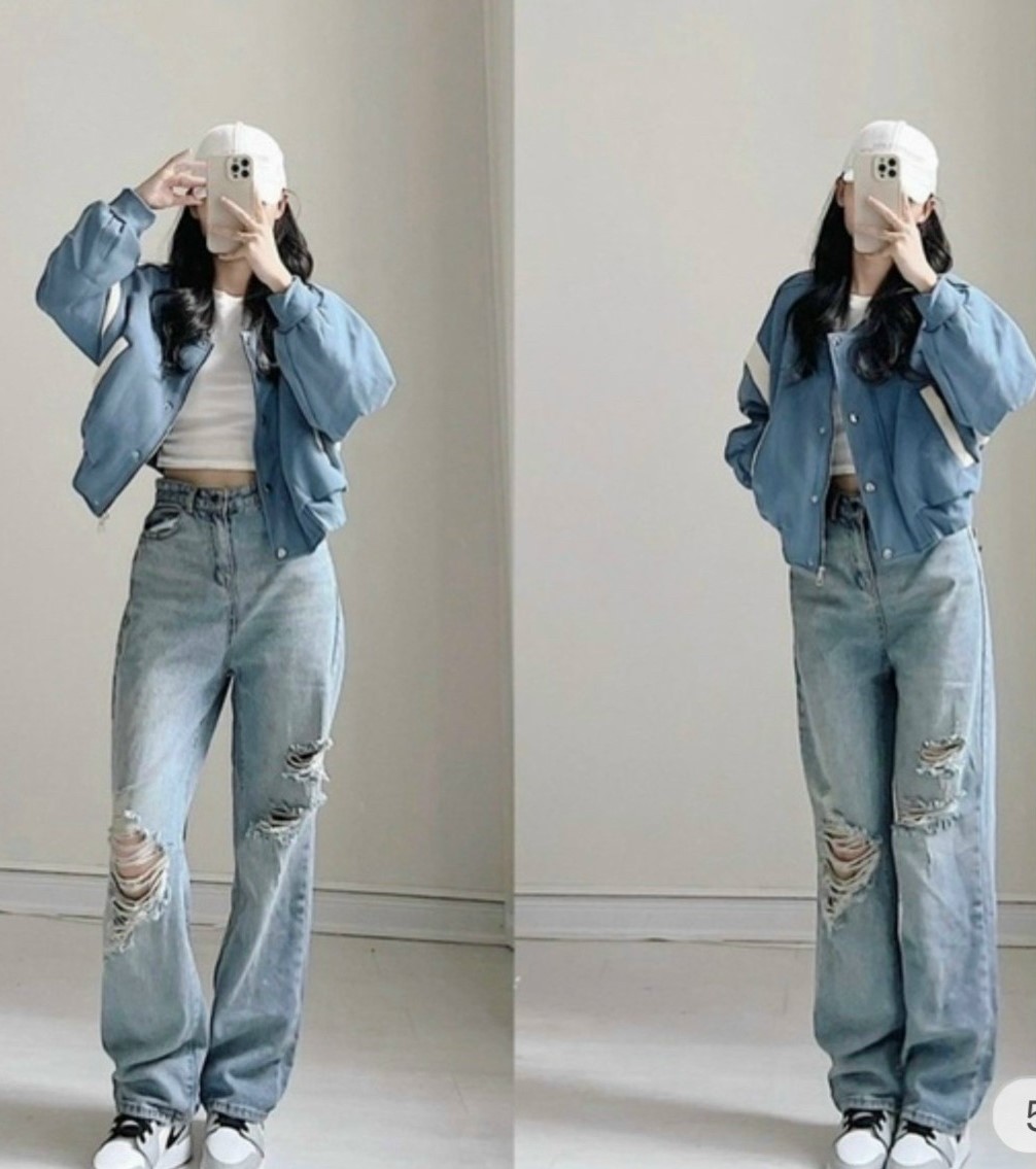 Áo khoác bomber bóng dáng chày lửng croptop kaki chất da lộn 2 lớp cao cấp phối tay unisex ulzzang nam nữ kiểu dáng  LOGO thêu chữ nổi, Áo khoác nữ  da lộn 2 lớp bomber croptop phom rộng cổ bẻ bấm cúc sexy Hàn Quốc