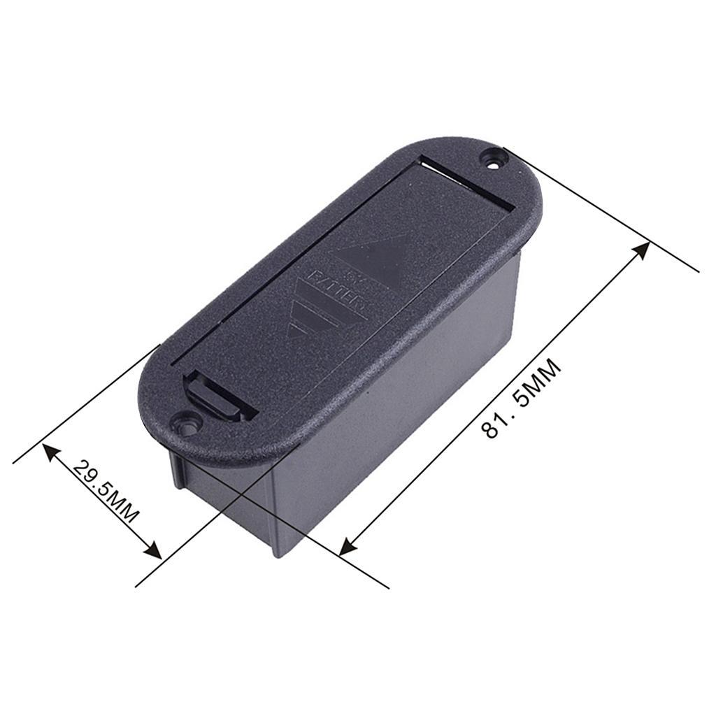 3x 9V Battery Case Holder Cover Box for Active Guitar Bass Pickup Electronics