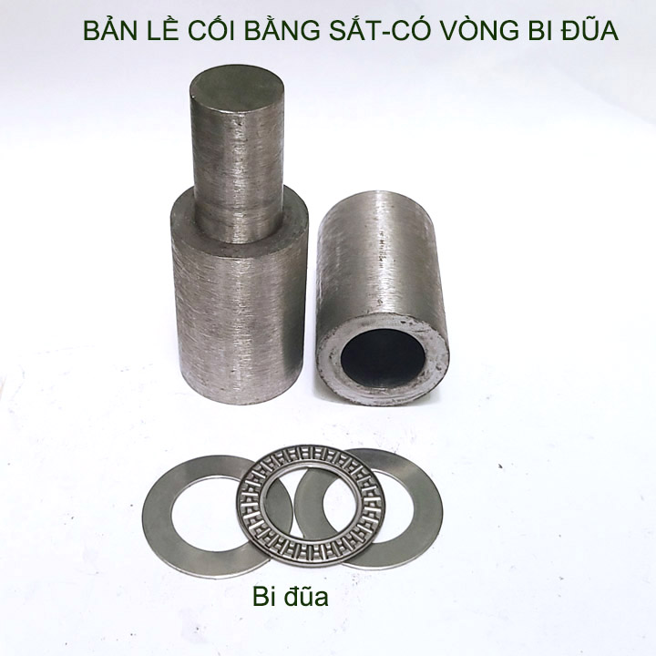 01 Bản lề cối bằng sắt có vòng bi đũa chịu lực, đường kính 30-35-40mm tùy chọn