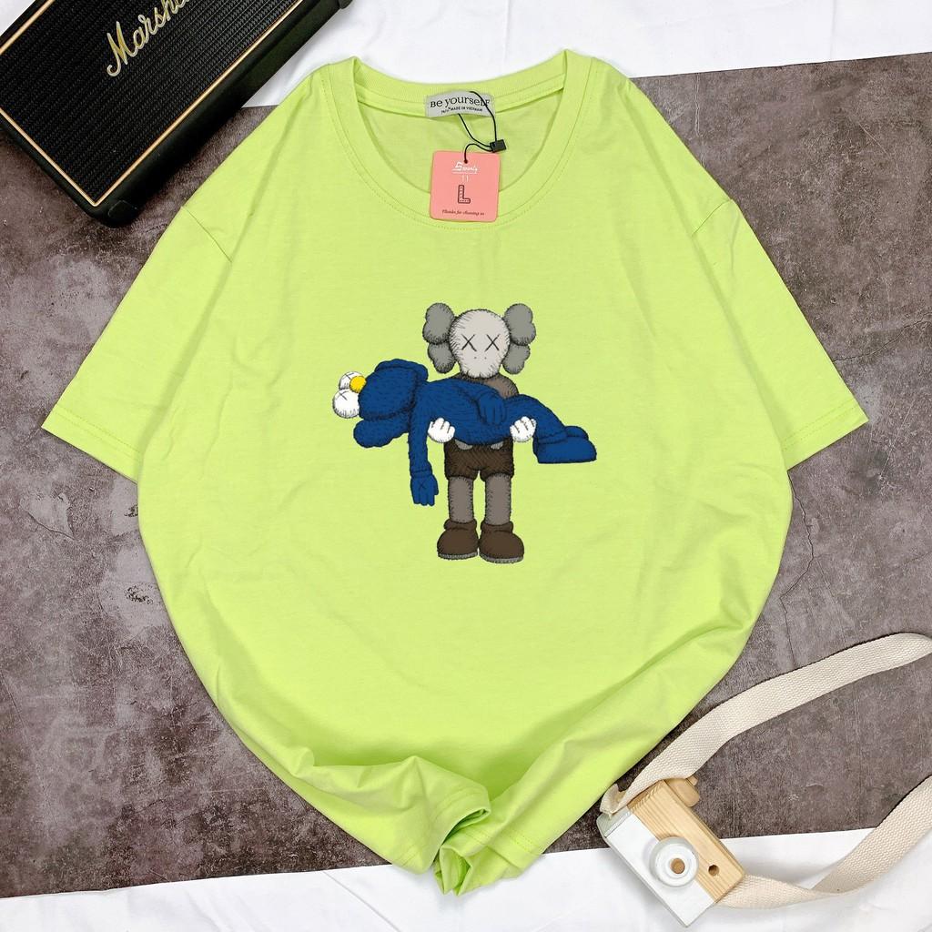 Áo thun tay ngắn Be Yourself unisex size M L XL - gấu ẵm nhau