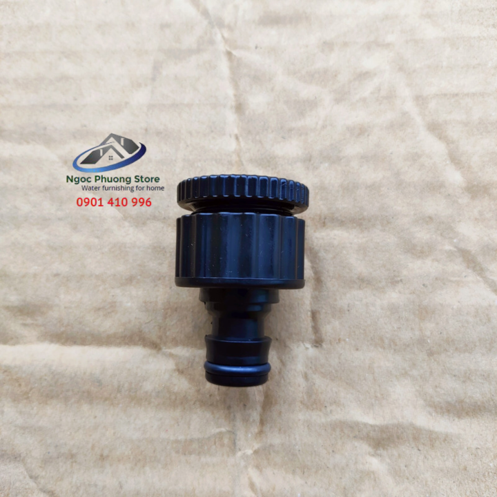 Cút nối nhanh dương W3084 AQUAMATE ĐÀI LOAN, đầu còn lại nối vòi nước ren ngoài 21mm hoặc 27mm