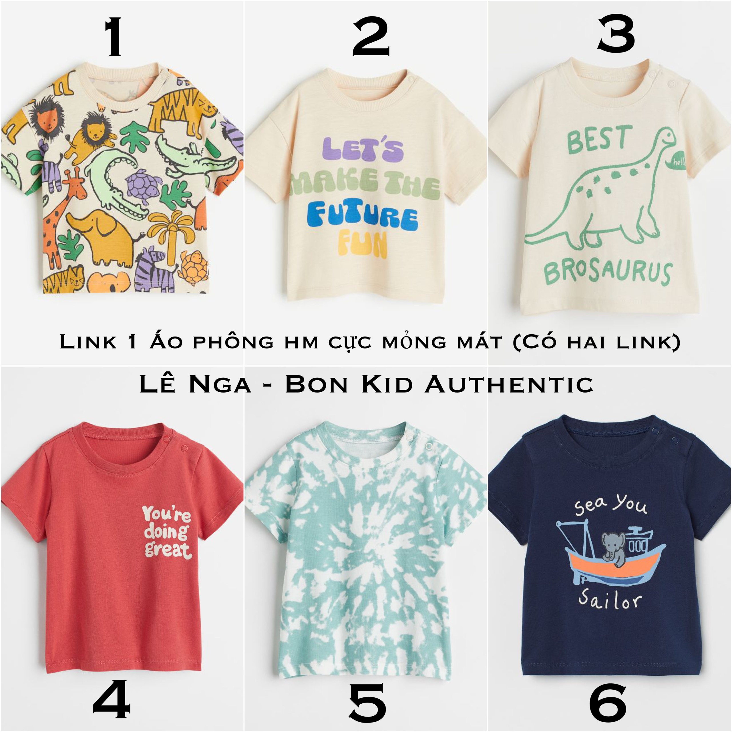 [LINK 1] Áo phông HM UK/US/ES sz 4-6m đến 3-4y (Đọc Kỹ lưu ý ạ)