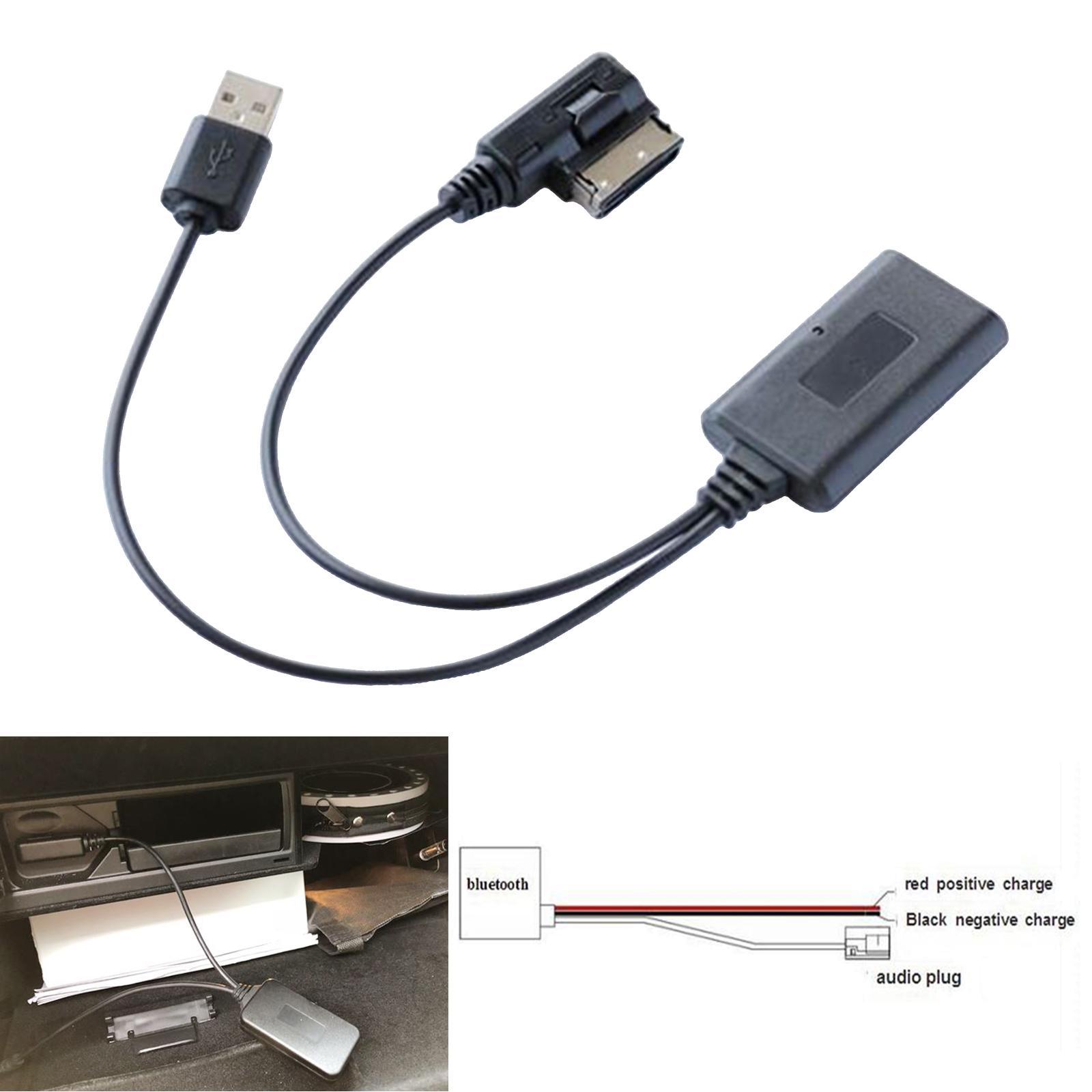 Wireless Car Audio Cable Adapter Bluetooth Interface for Audi A4 A5 A6 A8 Q7