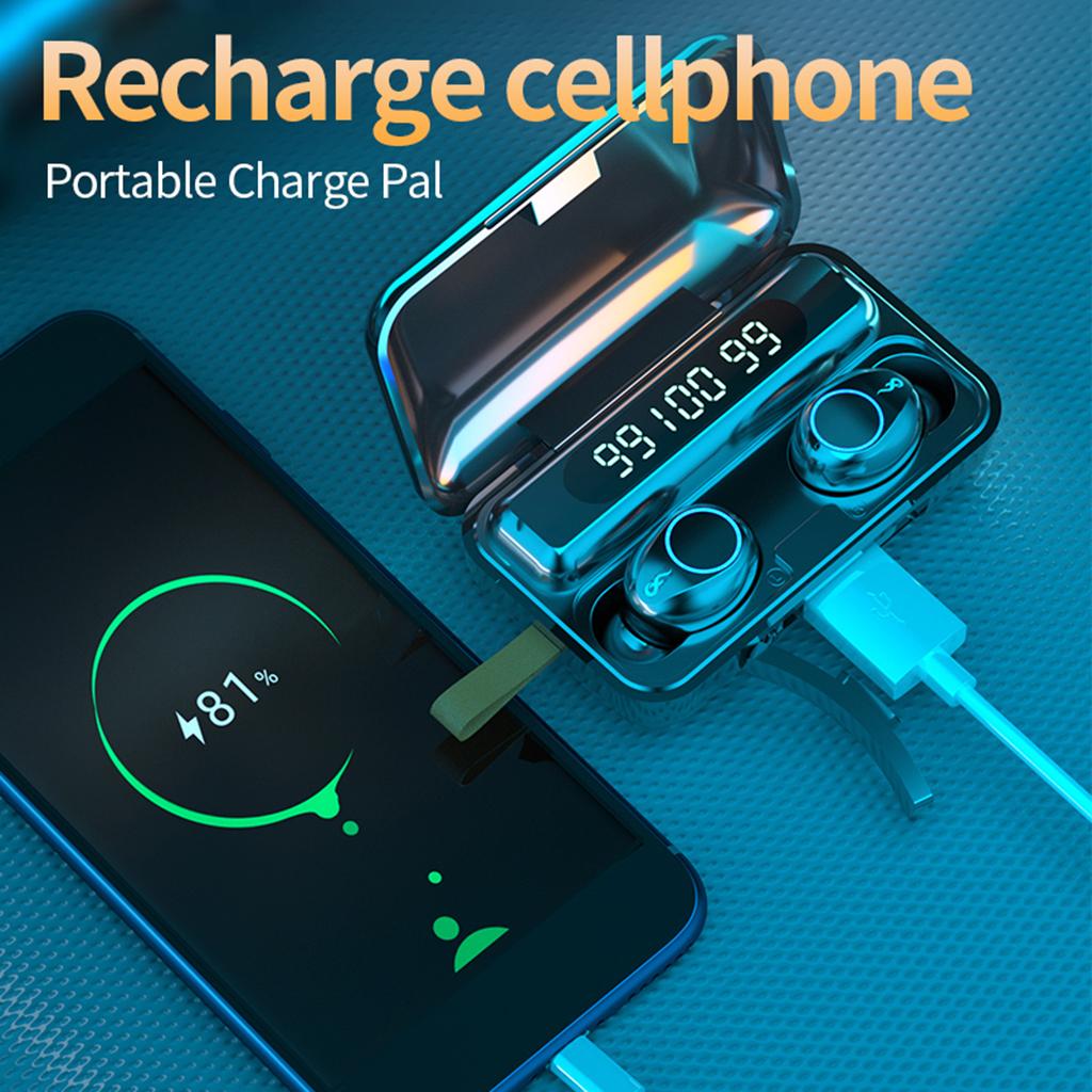 Bluetooth Earbuds Bluetooth Headphones Wireless Earphones, Stereo Waterproof Wireless Earphones with Charging Case/Box, Built-in Microphone