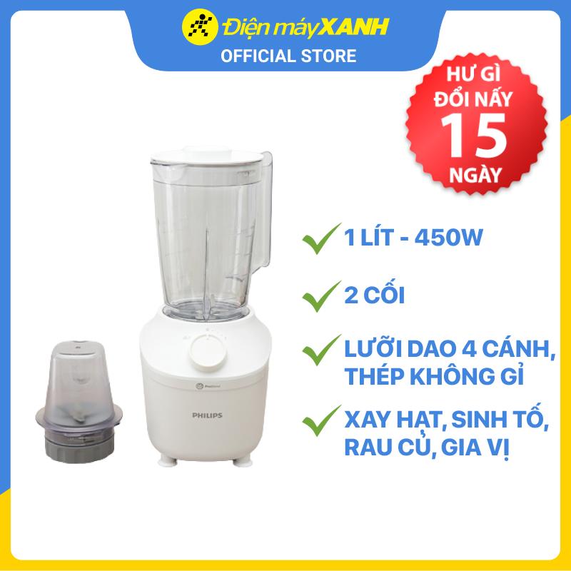 Máy xay sinh tố Philips HR2041/10 - 2 cối - Hàng chính hãng