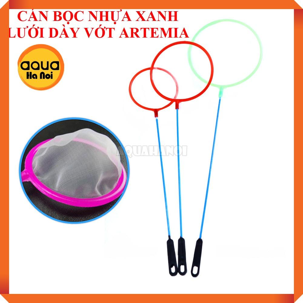 Vợt bắt cá tép hình tròn cán thép bọc nhựa - lưới thưa/lưới dày - thích hợp cho cá nhỏ