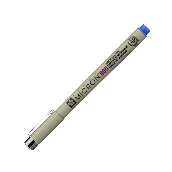 Bút Đi Nét Sakura Pigma Micron 005 - Màu Xanh