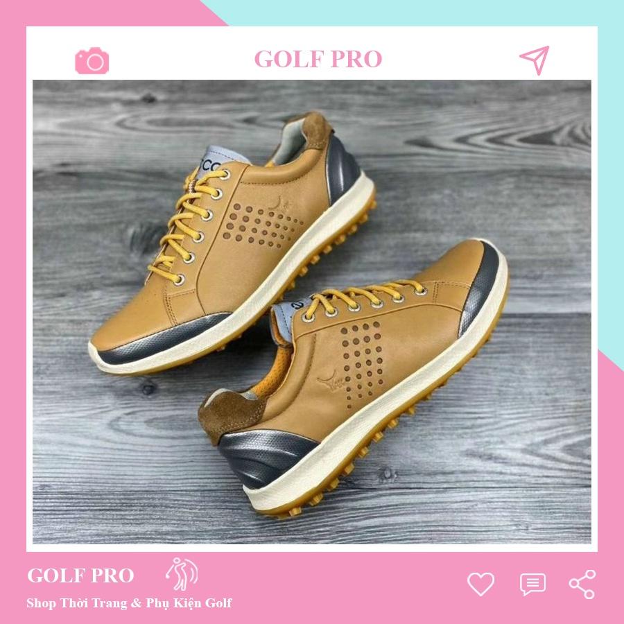 Giày golf nam Ecco thể thao êm chân thoáng khí da bò cao cấp GG021