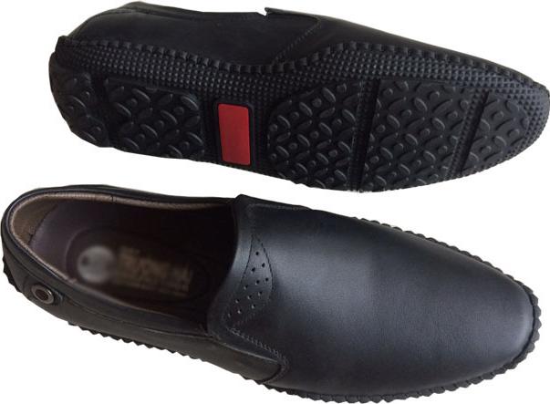 Giày mọi nam may viền da bò cao cấp THM06