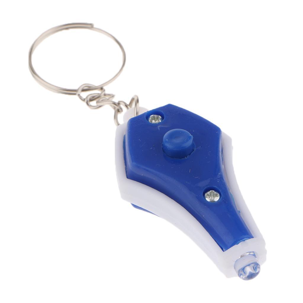 LED Light Key Chain Vase Shape Key Ring Holder 10 Pack Random Colors