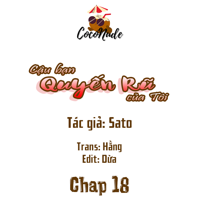 Cậu Bạn Quyến Rũ Của Tôi chapter 18