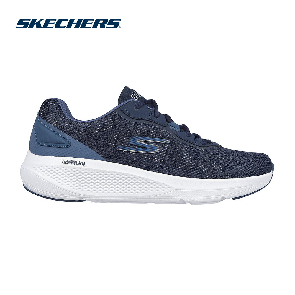 Skechers Nam Giày Thể Thao Chạy Bộ Giặt Máy Được, Tập Gym, Đi Học, Đi Làm, Thường Ngày GOrun Elevate Force Running Air-Cooled Goga Mat Machine Washable, Ortholite, Ultra Go - 220327-NVY