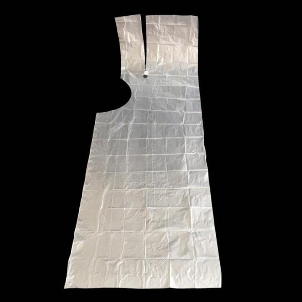 500PCS Disposable Hairdressing Capes Barber Adjustable Dyeing Apron 2 Size