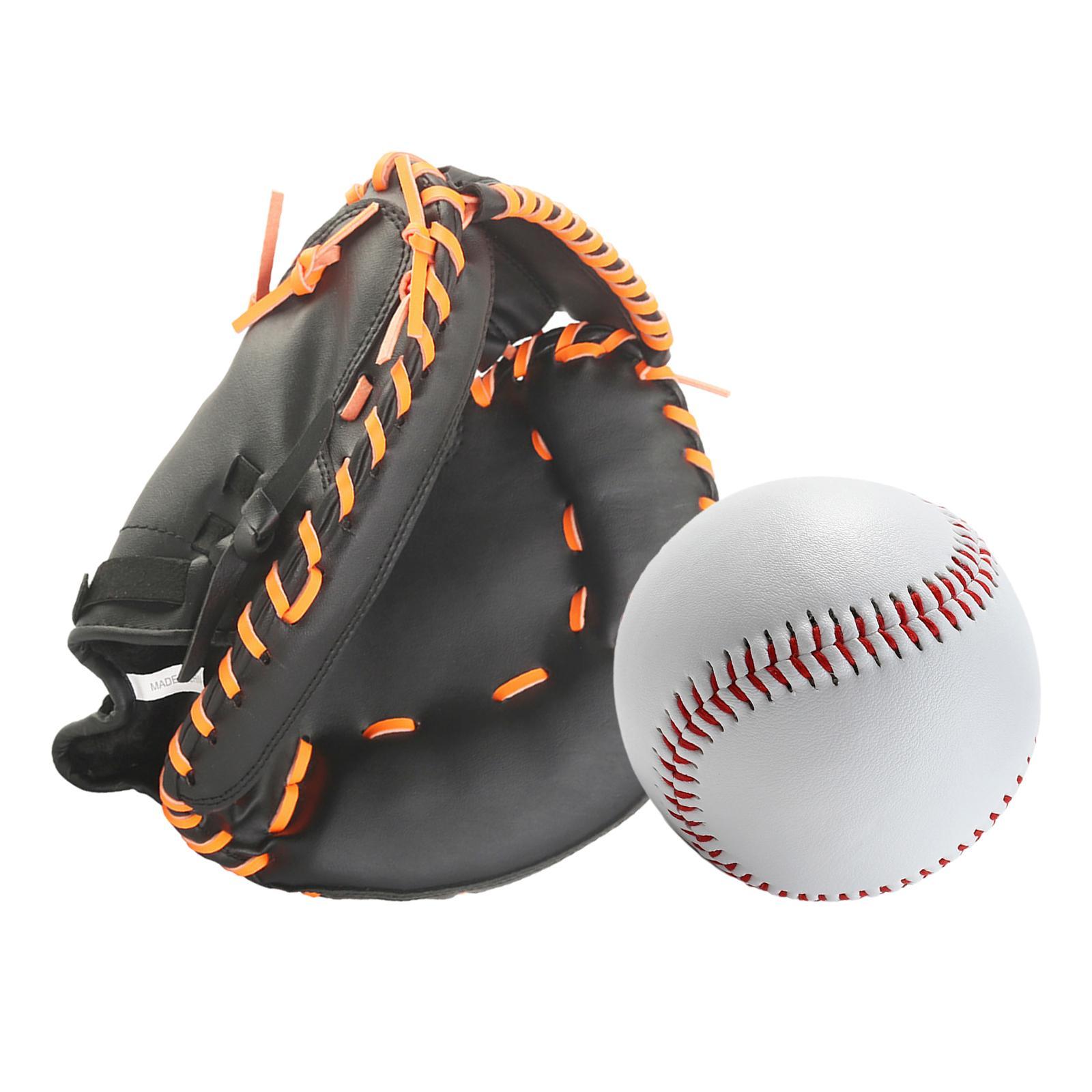 Baseball Catcher Glove Infield Gloves Durable Baseball Mitts Baseball Softball Glove Sports Batting Gloves for Unisex Match Exercise Practice