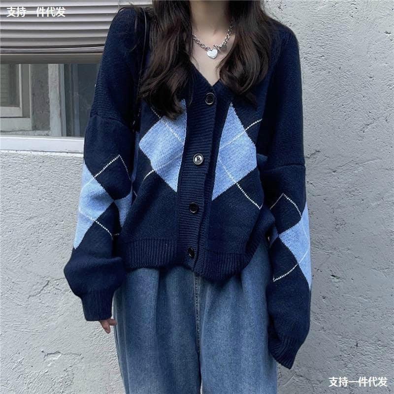 Áo Cardigan Họa Tiết Kim Cương